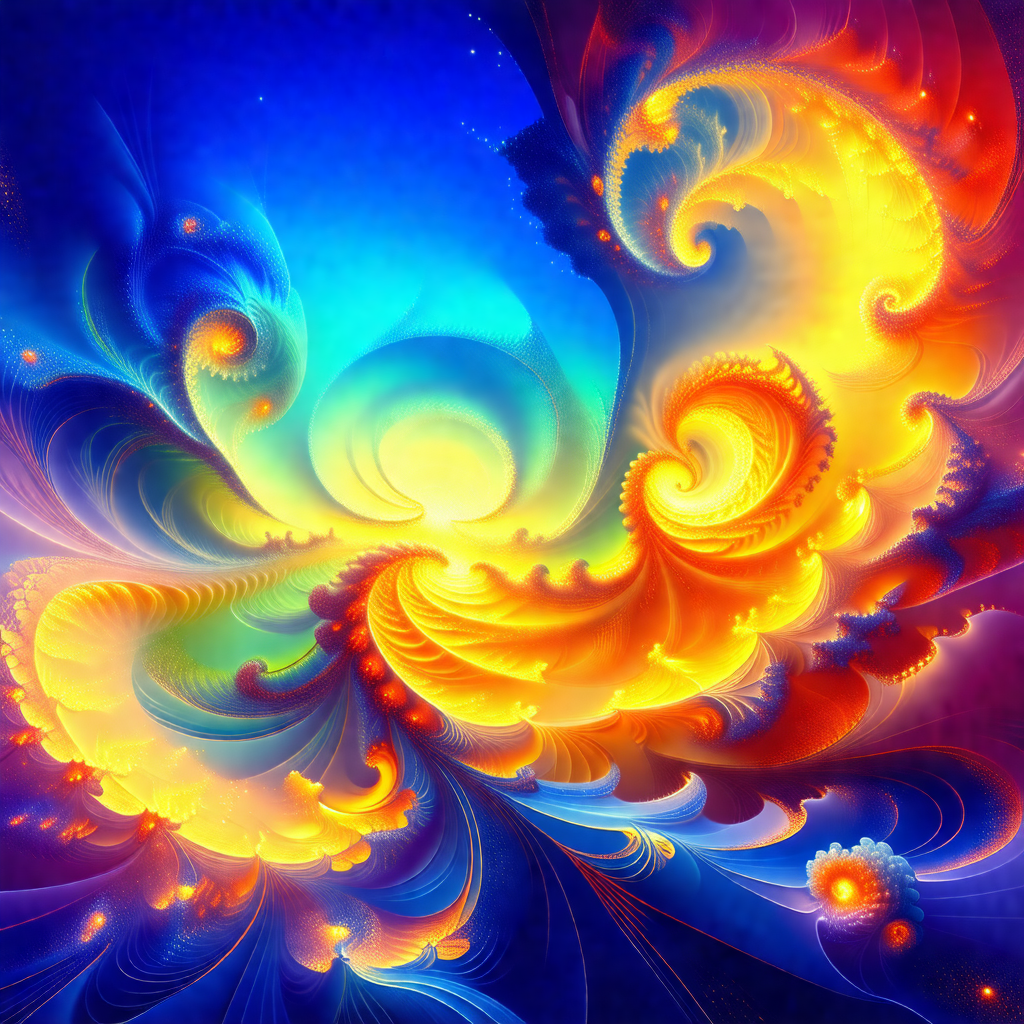 Vibrant and colorful painting of a flower