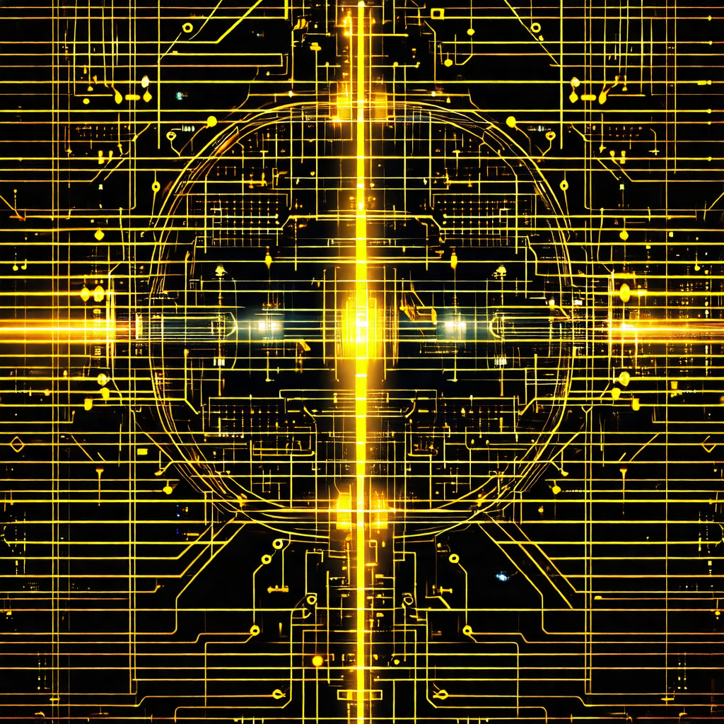 Close-up of a computer circuit board, featuring a large n...
