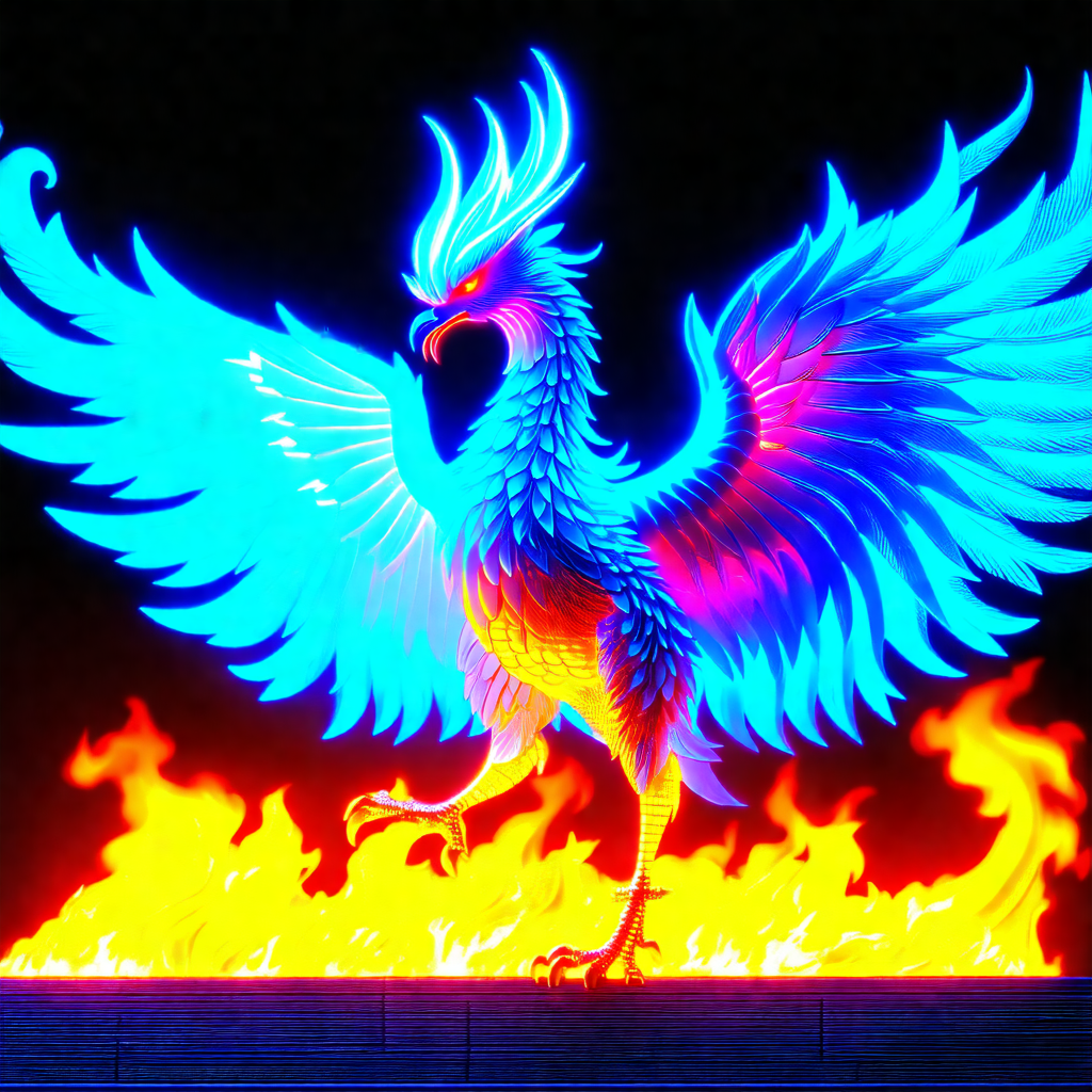 Large, colorful bird with a long neck and a blue and pink...
