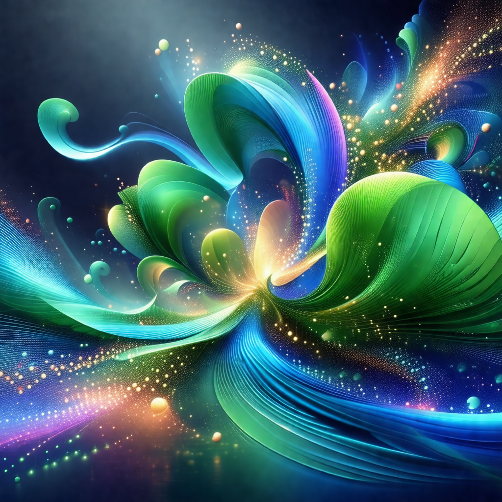 Colorful and vibrant artistic representation of a flower
