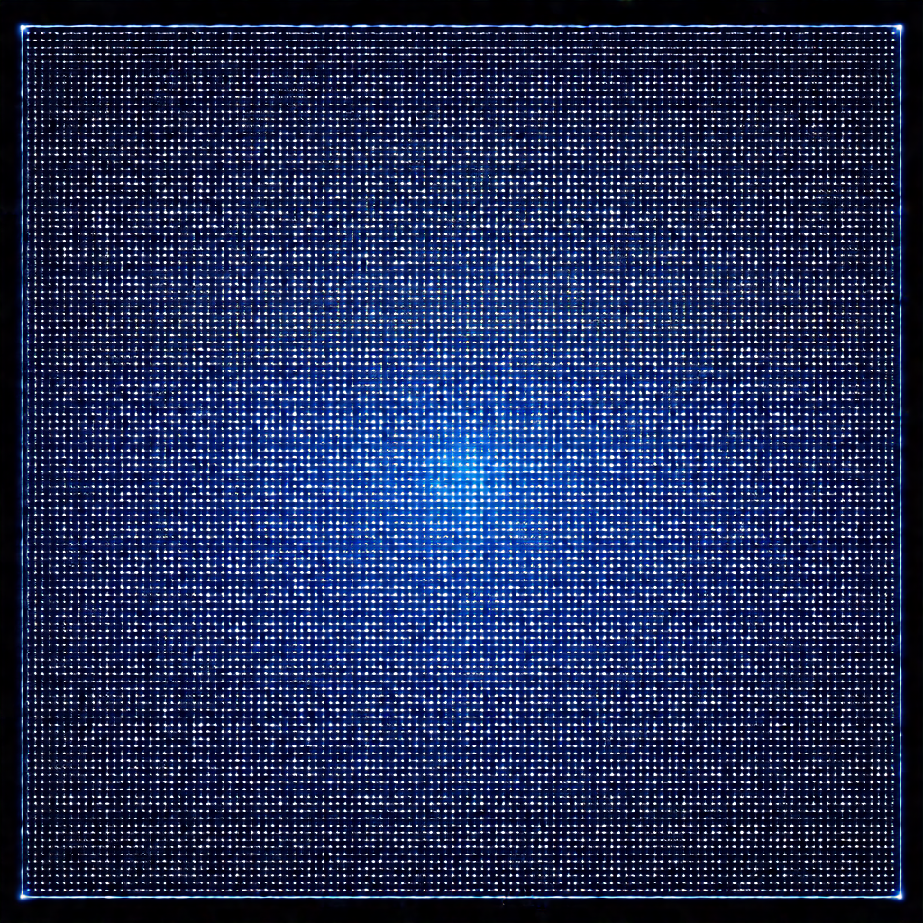 Close-up of a blue background with a pattern of dots