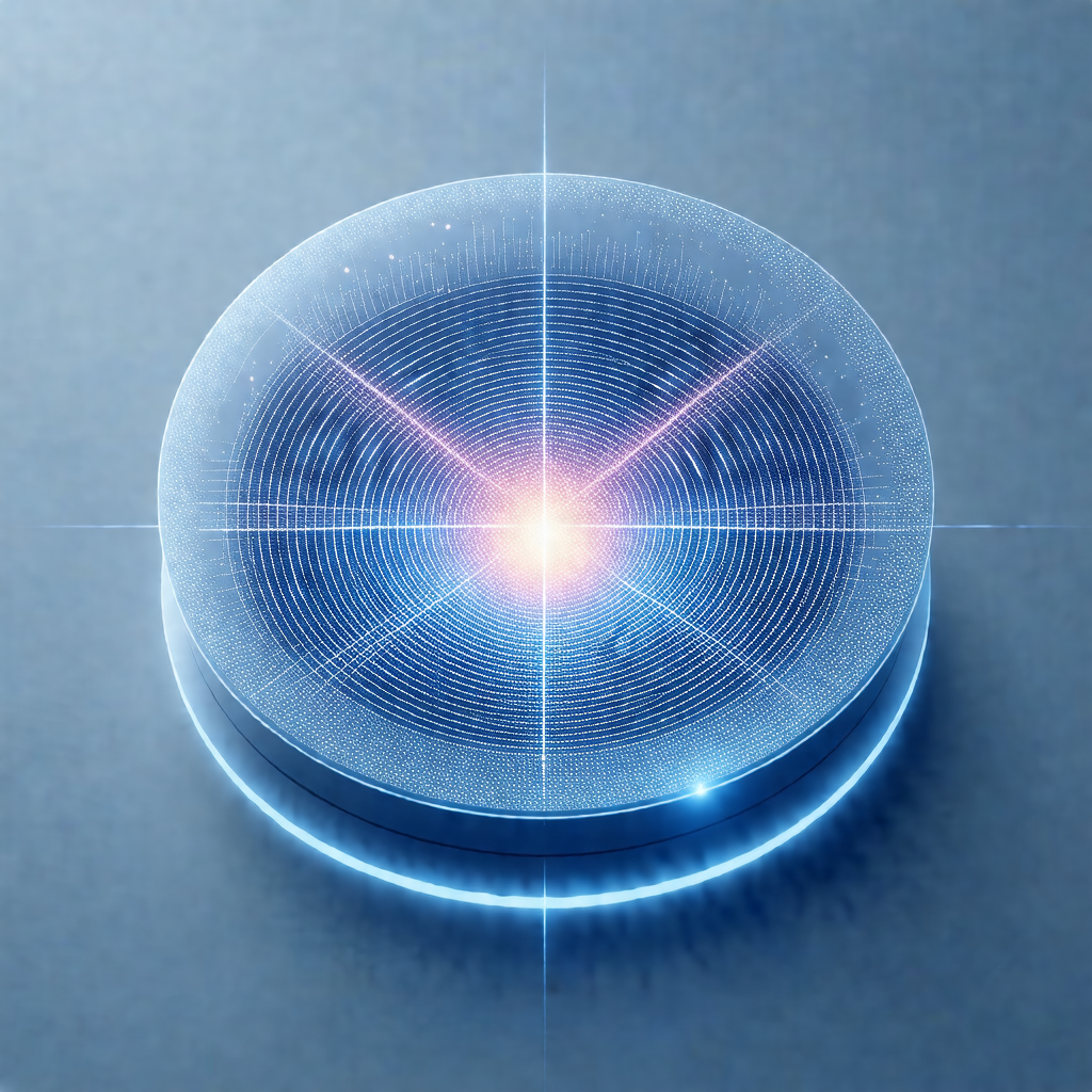 Blue background with a bright light source, possibly a li...