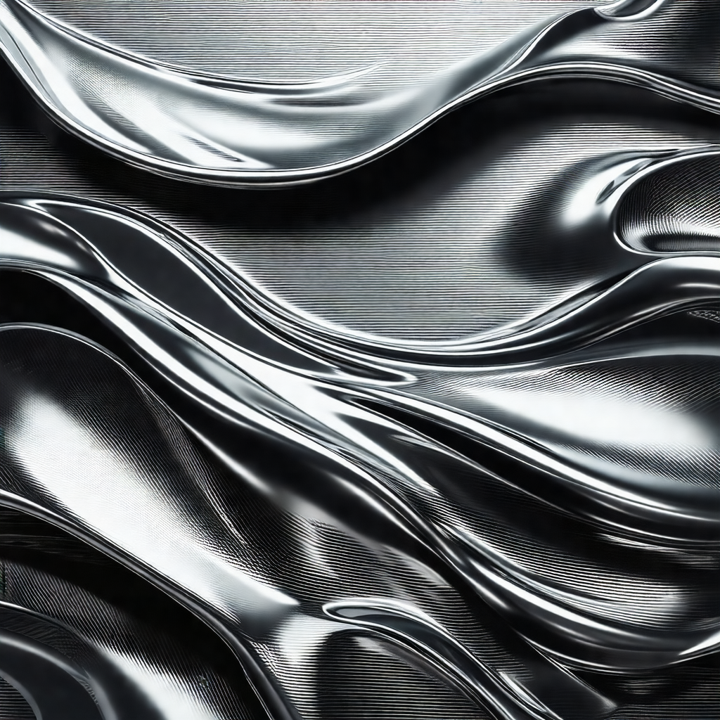 Close-up of a silver metal surface, possibly a piece of a...