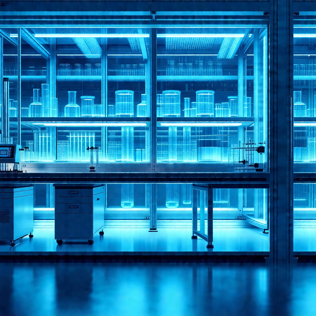 Large, well-lit laboratory with a variety of equipment an...