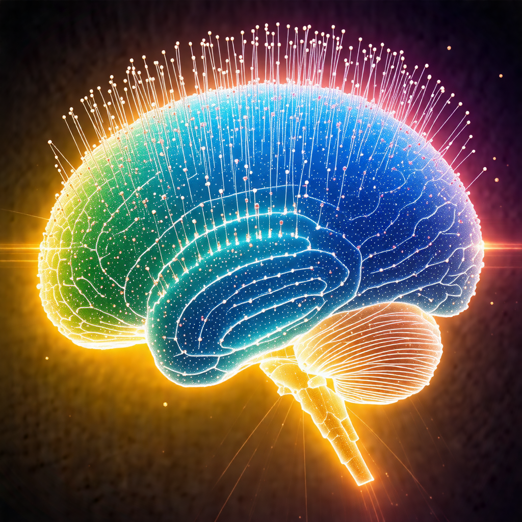 Close-up of a human brain, with a focus on the cerebral c...