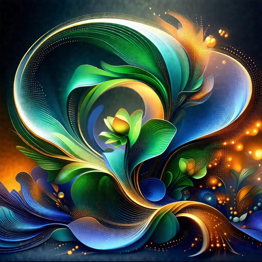 Colorful and intricate artwork featuring a flower design