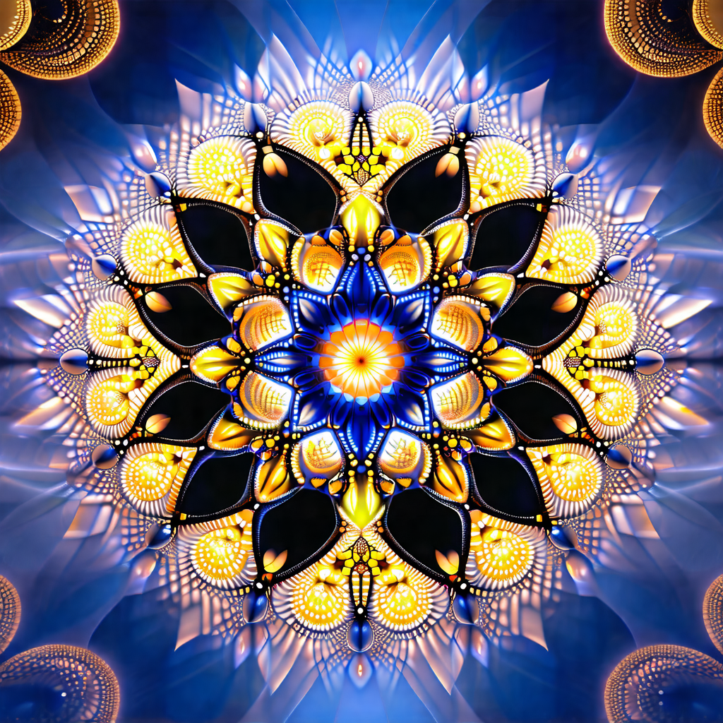Close-up of a colorful, abstract design that resembles a ...