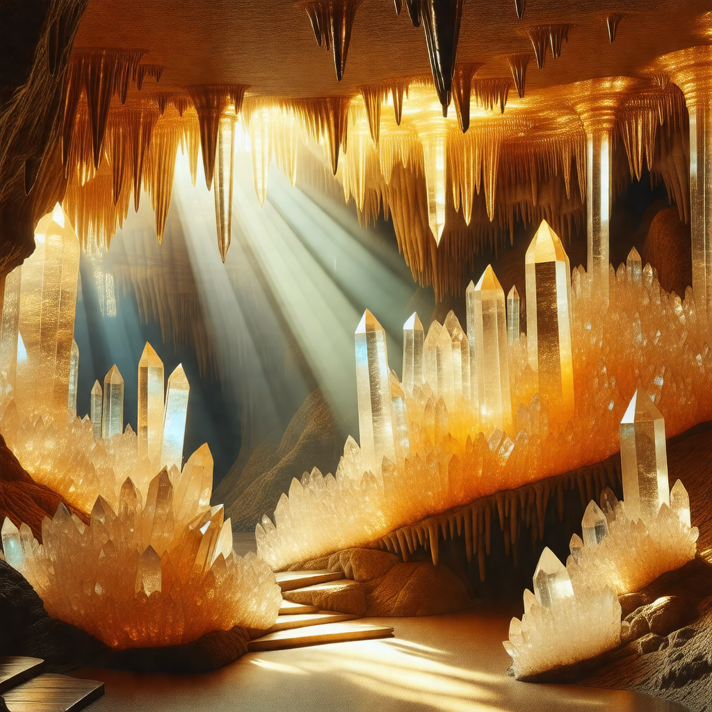 Cave with a long, narrow passage