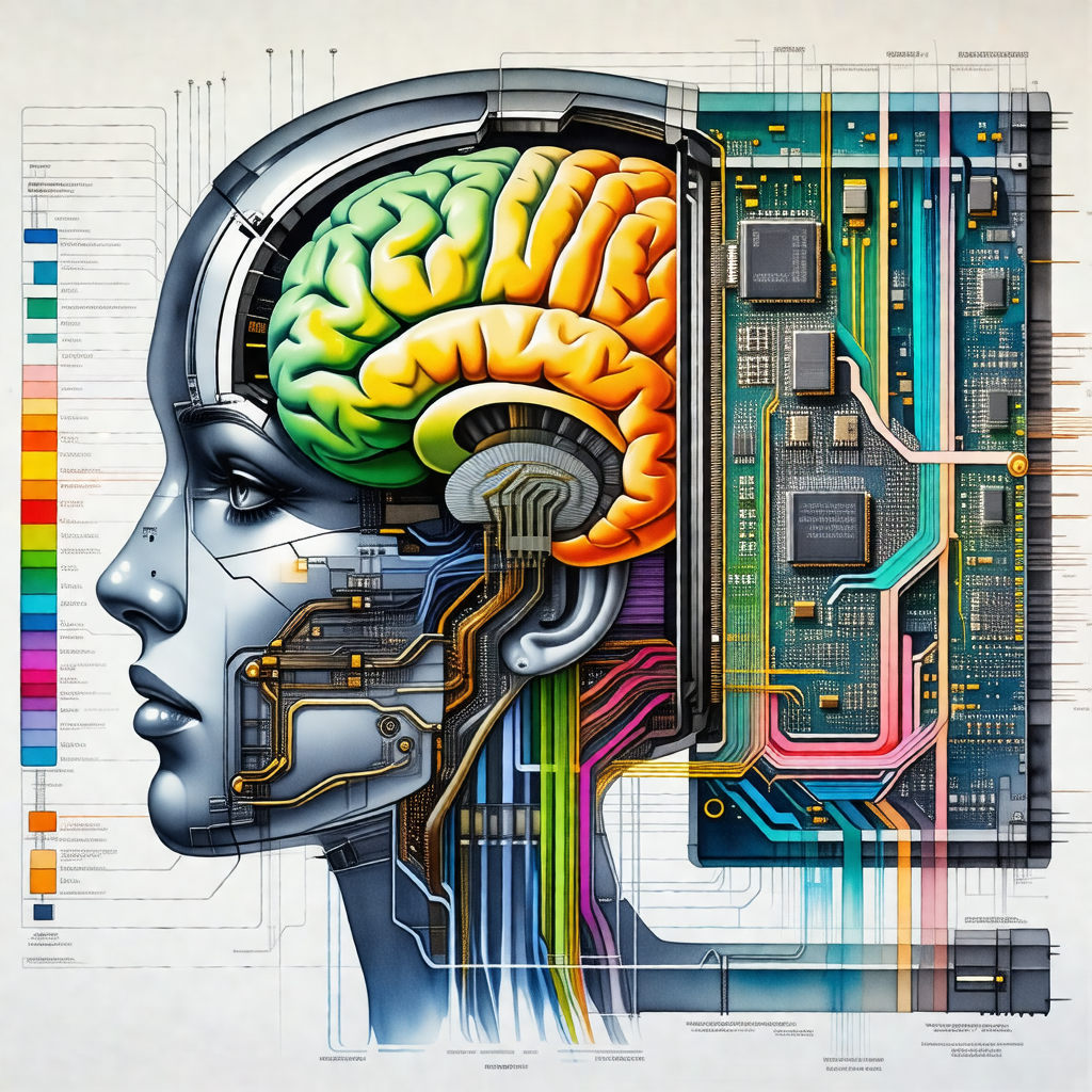 Detailed drawing of a human head, showcasing the intricat...