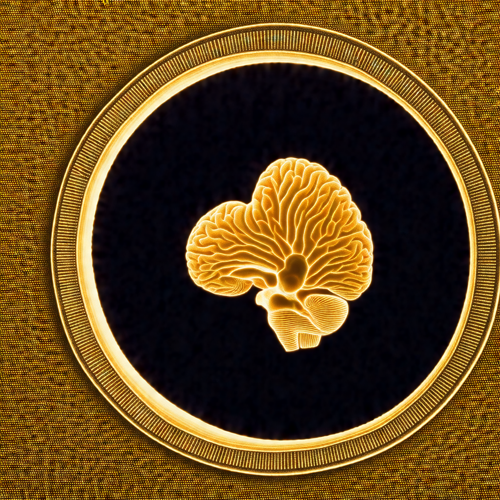 Gold coin with a unique design