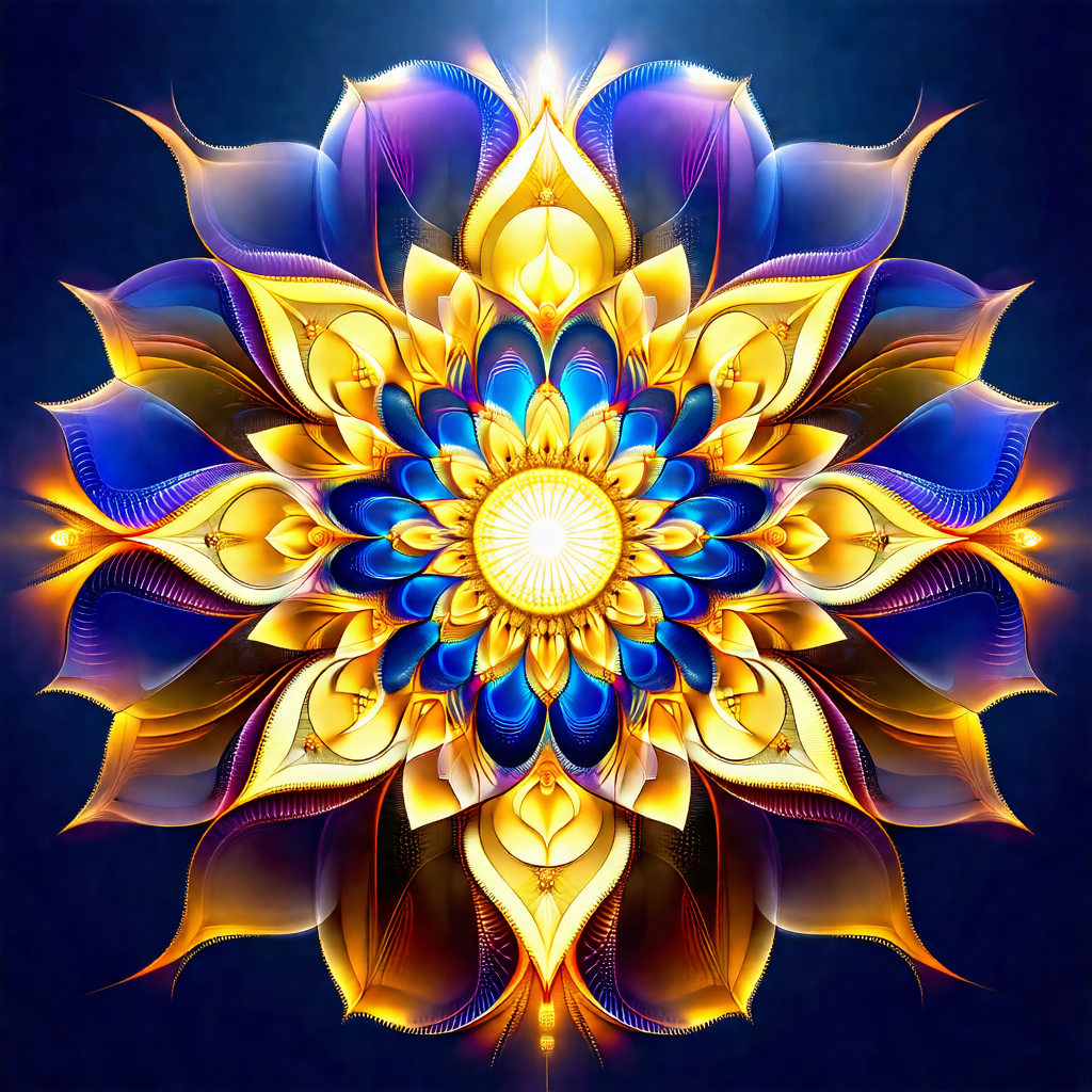 Vibrant and colorful flower with a yellow center