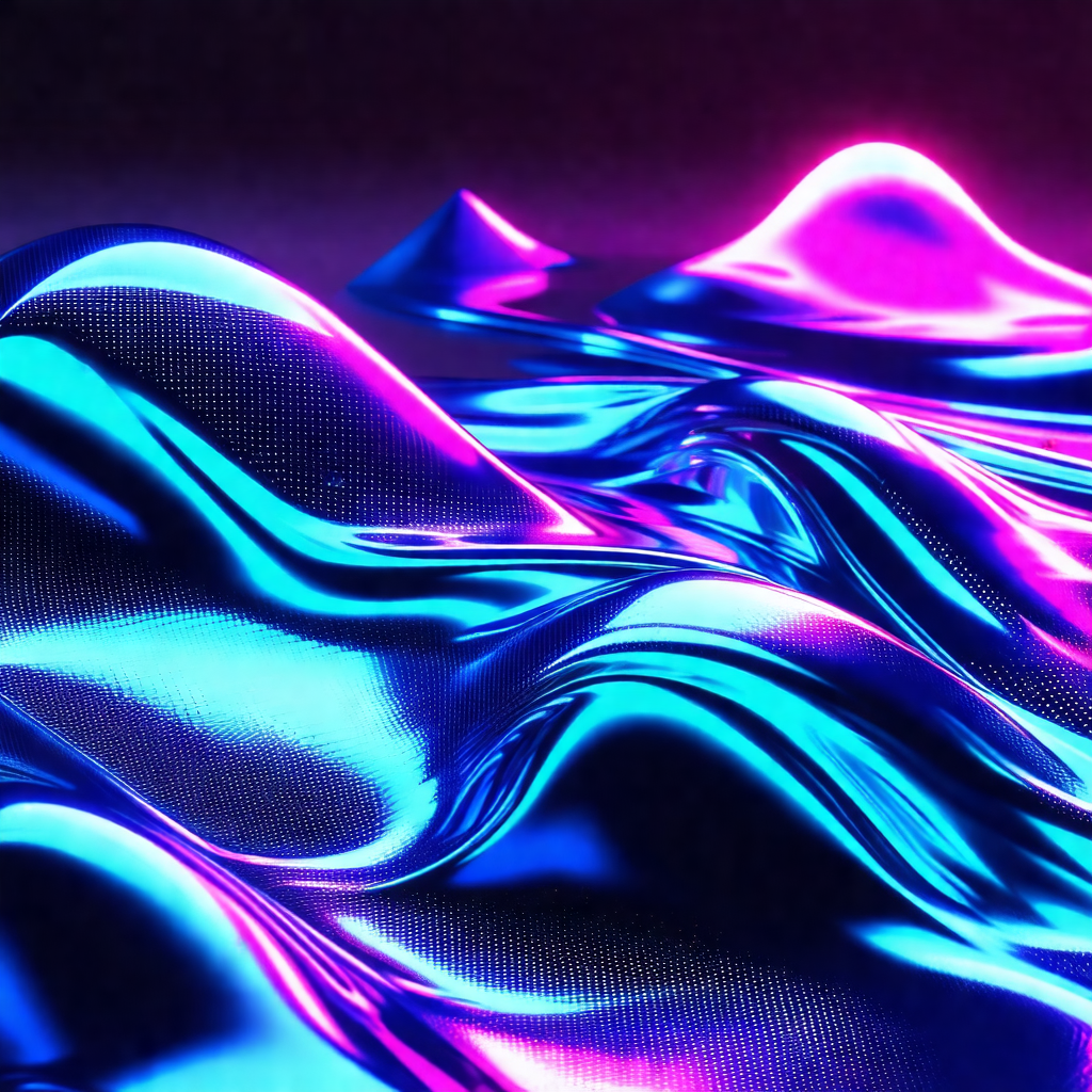 Large, colorful, and abstract wave pattern