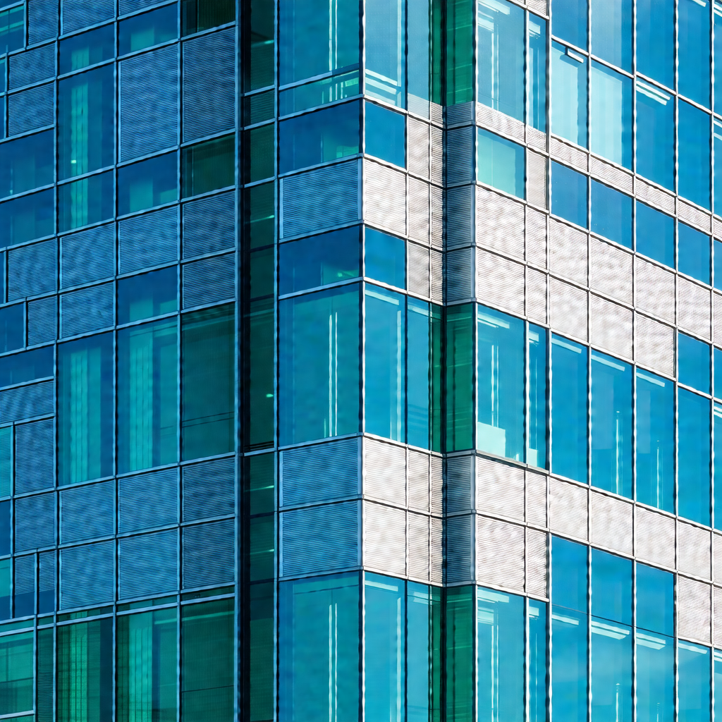 Large, modern building with many windows