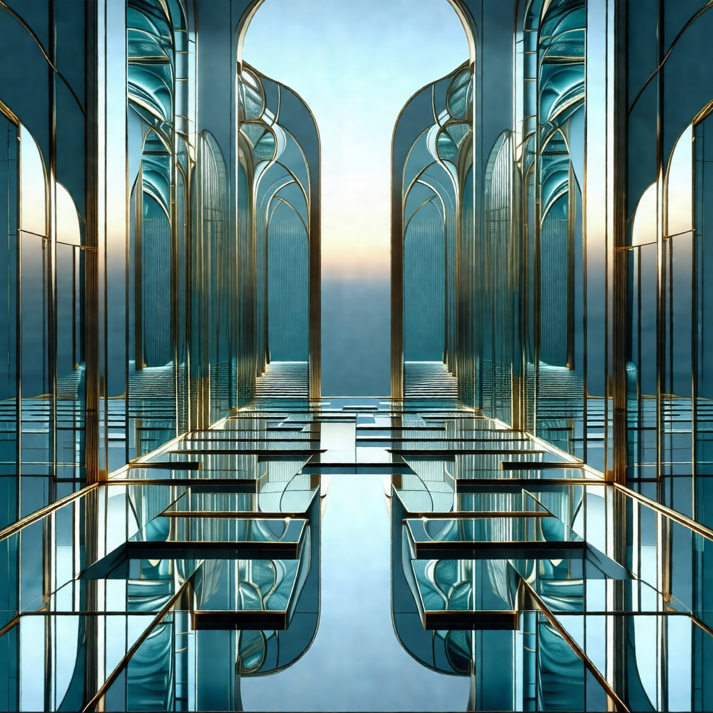 Large, open, and empty room with a blue color scheme