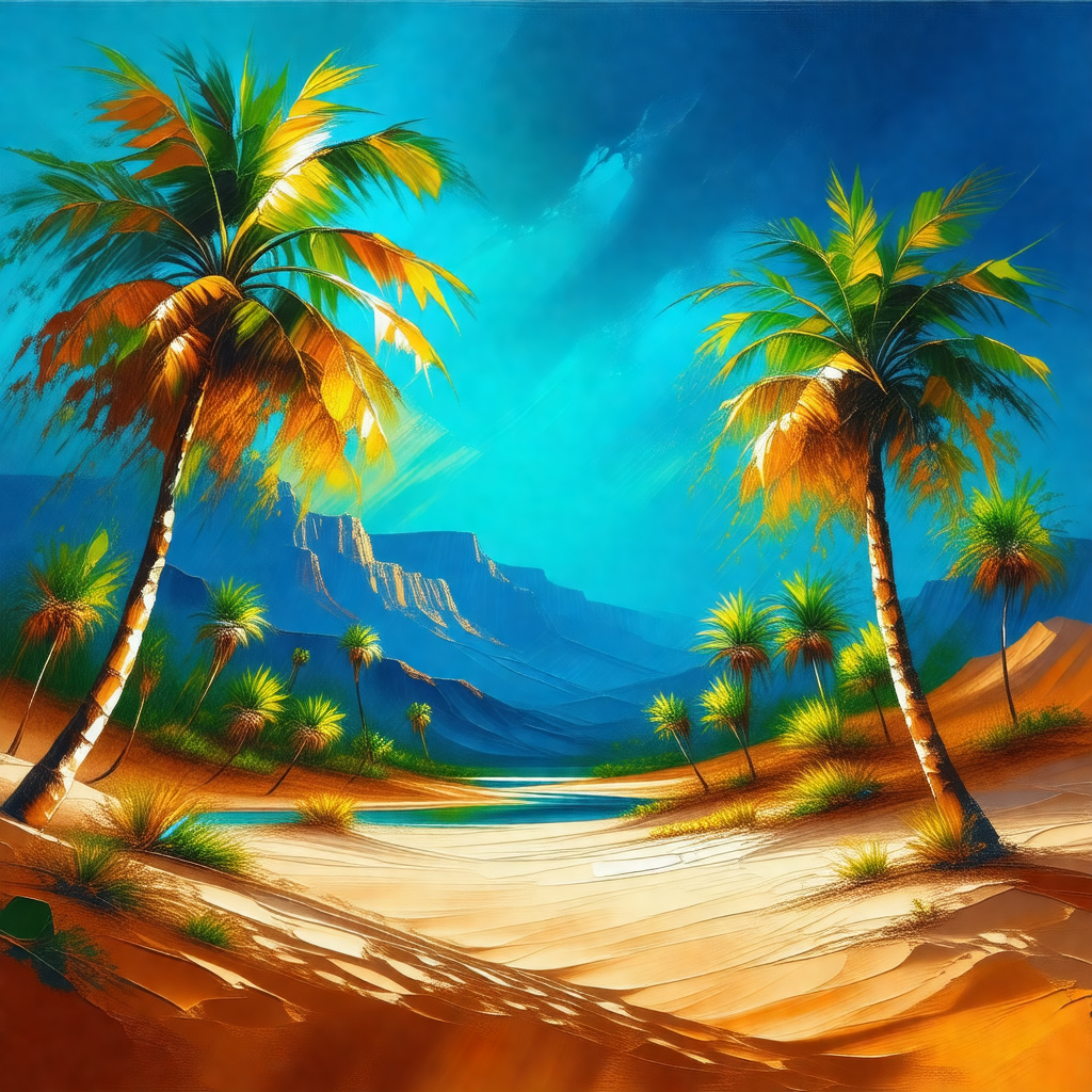Beautiful beach scene with a clear blue sky