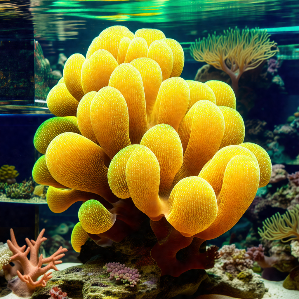 Vibrant aquarium filled with a variety of colorful sea cr...