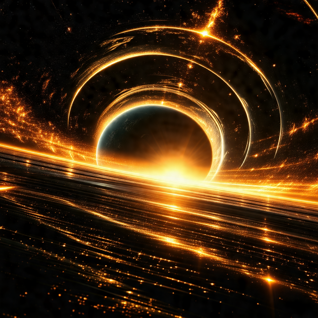 Large, brightly lit tunnel with a bright light at the end