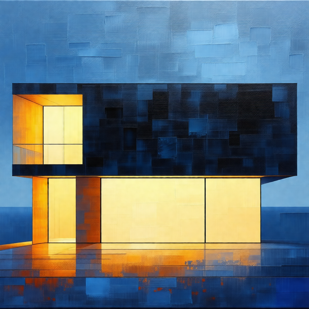 Large, modern building with a unique design