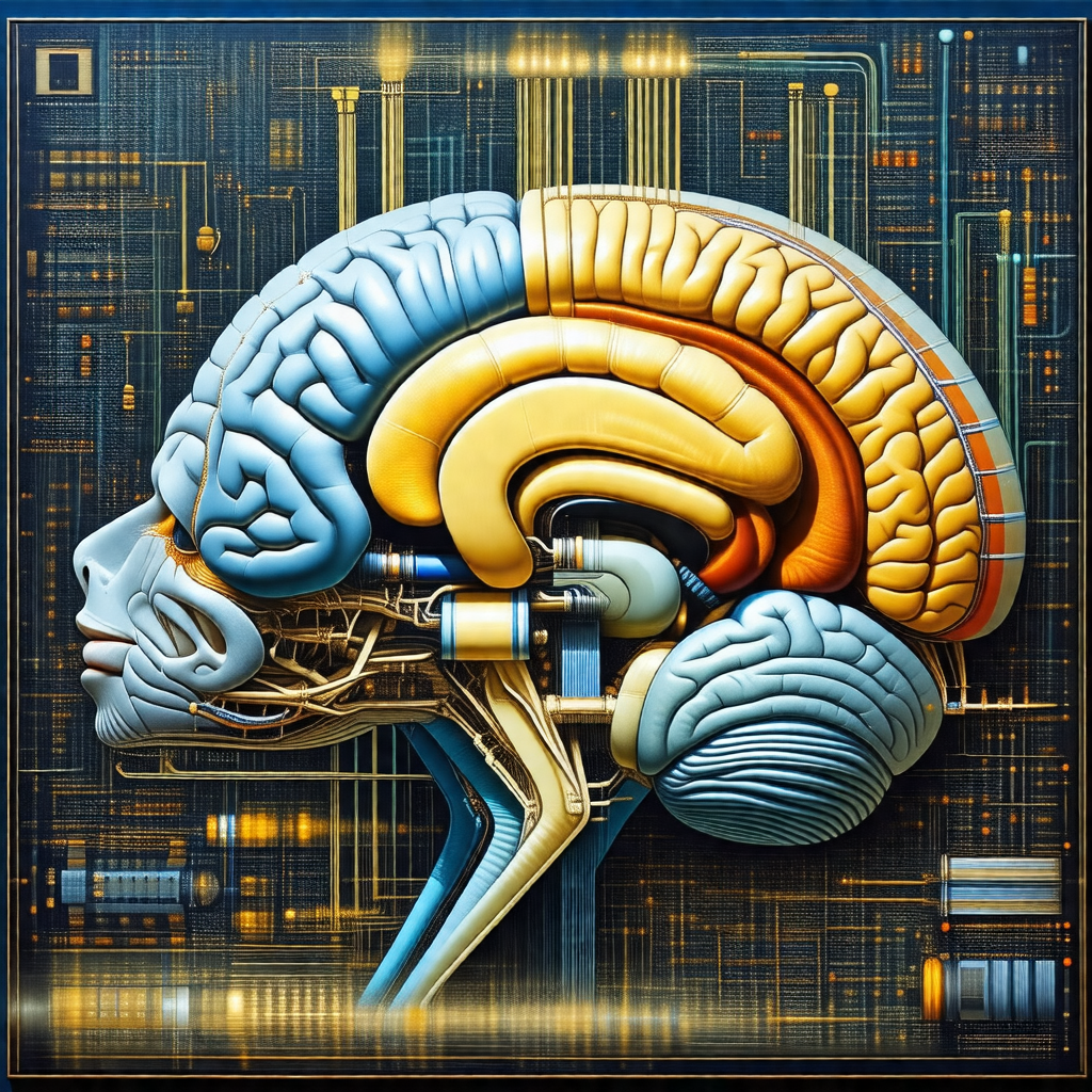 Detailed illustration of a human brain, showcasing its va...