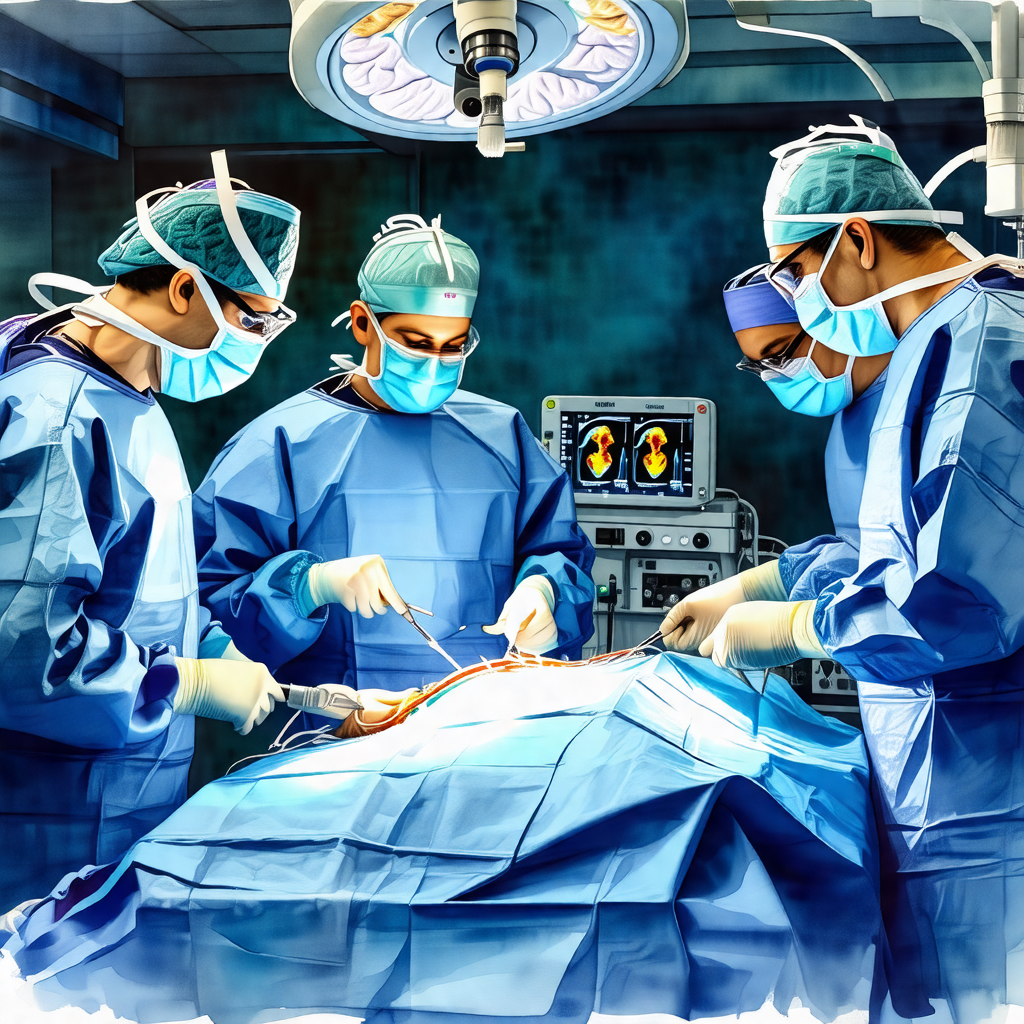 Group of doctors working together in a hospital setting