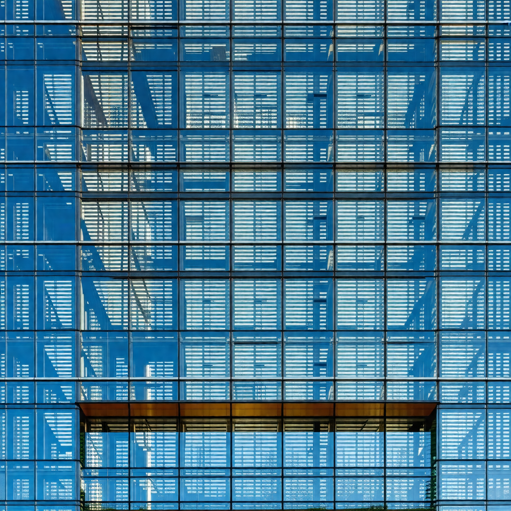 Large building with a glass facade