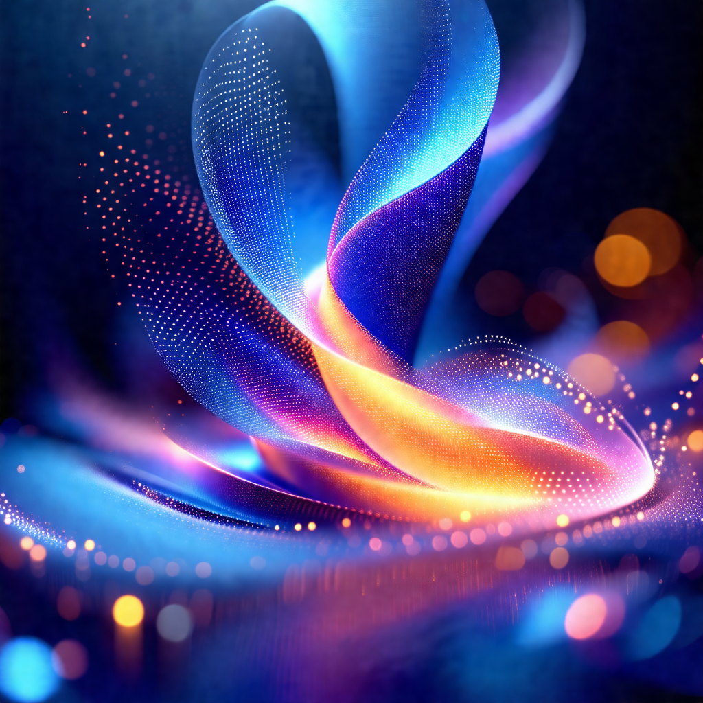 Vibrant and colorful spiral design, likely a part of a di...