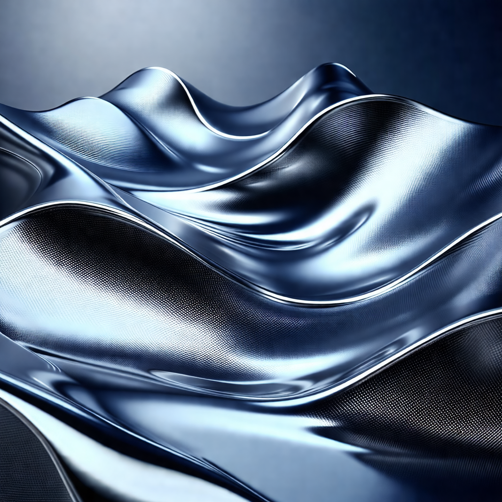 Large, shiny, and reflective surface that appears to be a...