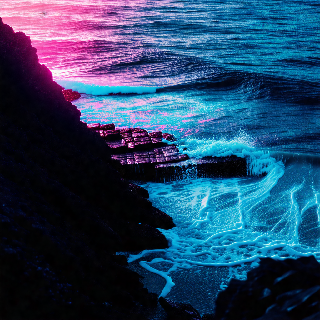 Beautiful beach scene with a large body of water in the b...