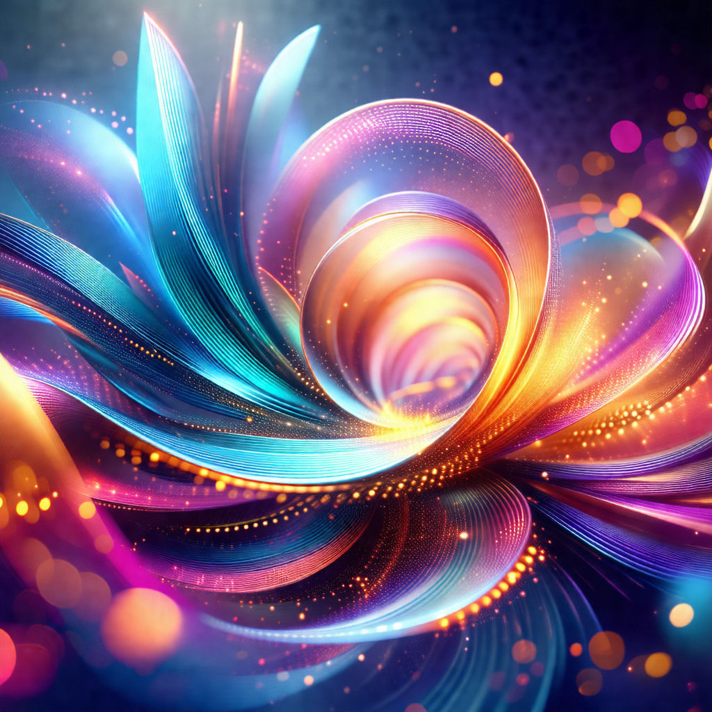 Vibrant and colorful flower with a swirling pattern