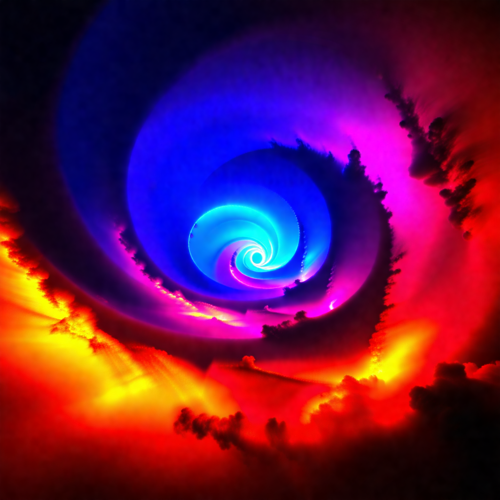 Close-up of a spiral, possibly a swirl or a vortex, with ...