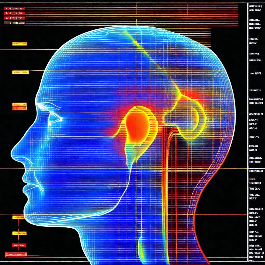 3d computer-generated model of a human head