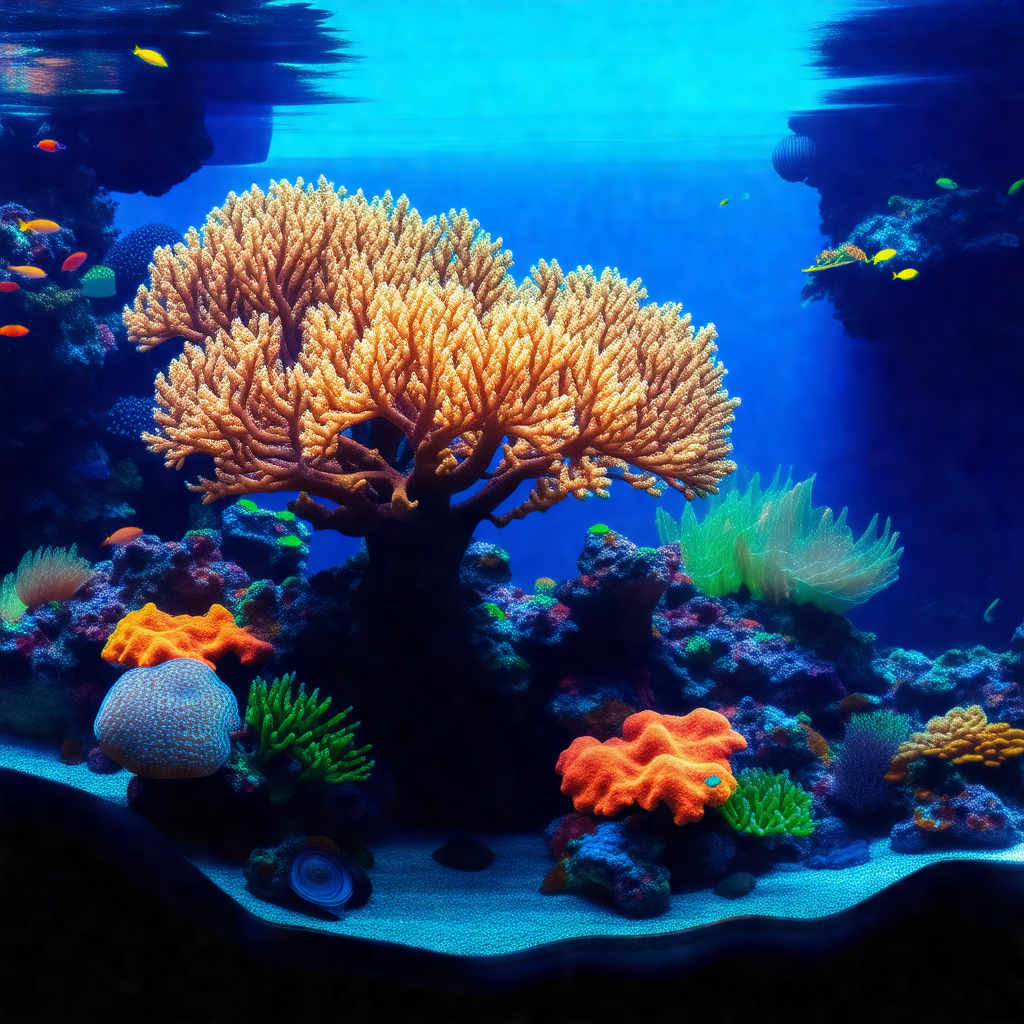 Vibrant underwater scene with a variety of colorful fish ...