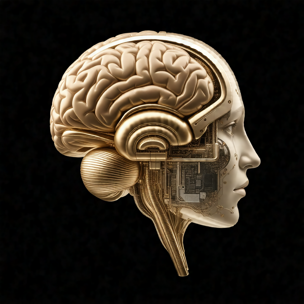 Close-up of a human head, focusing on the frontal area of...