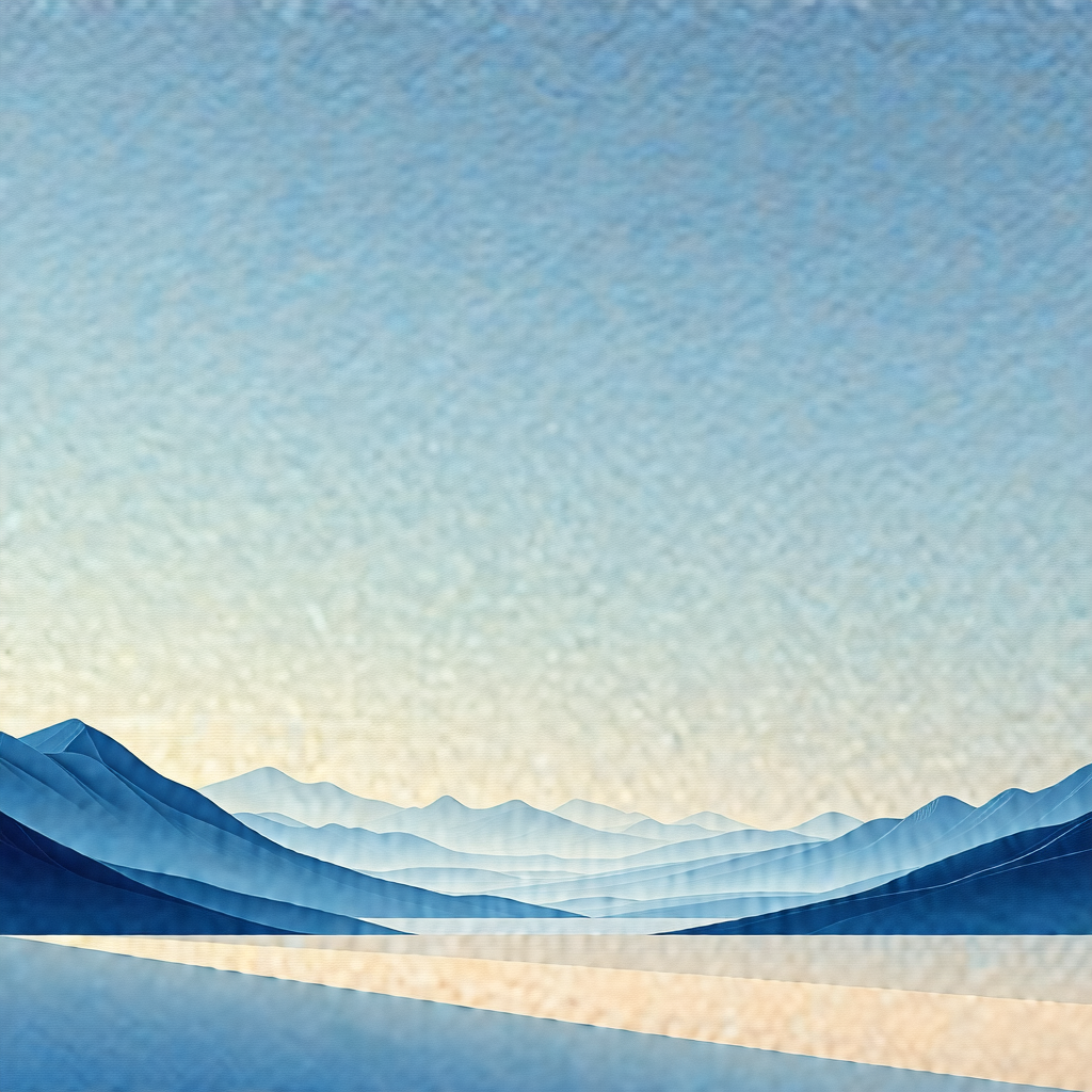 Beautiful mountain range with a blue sky above