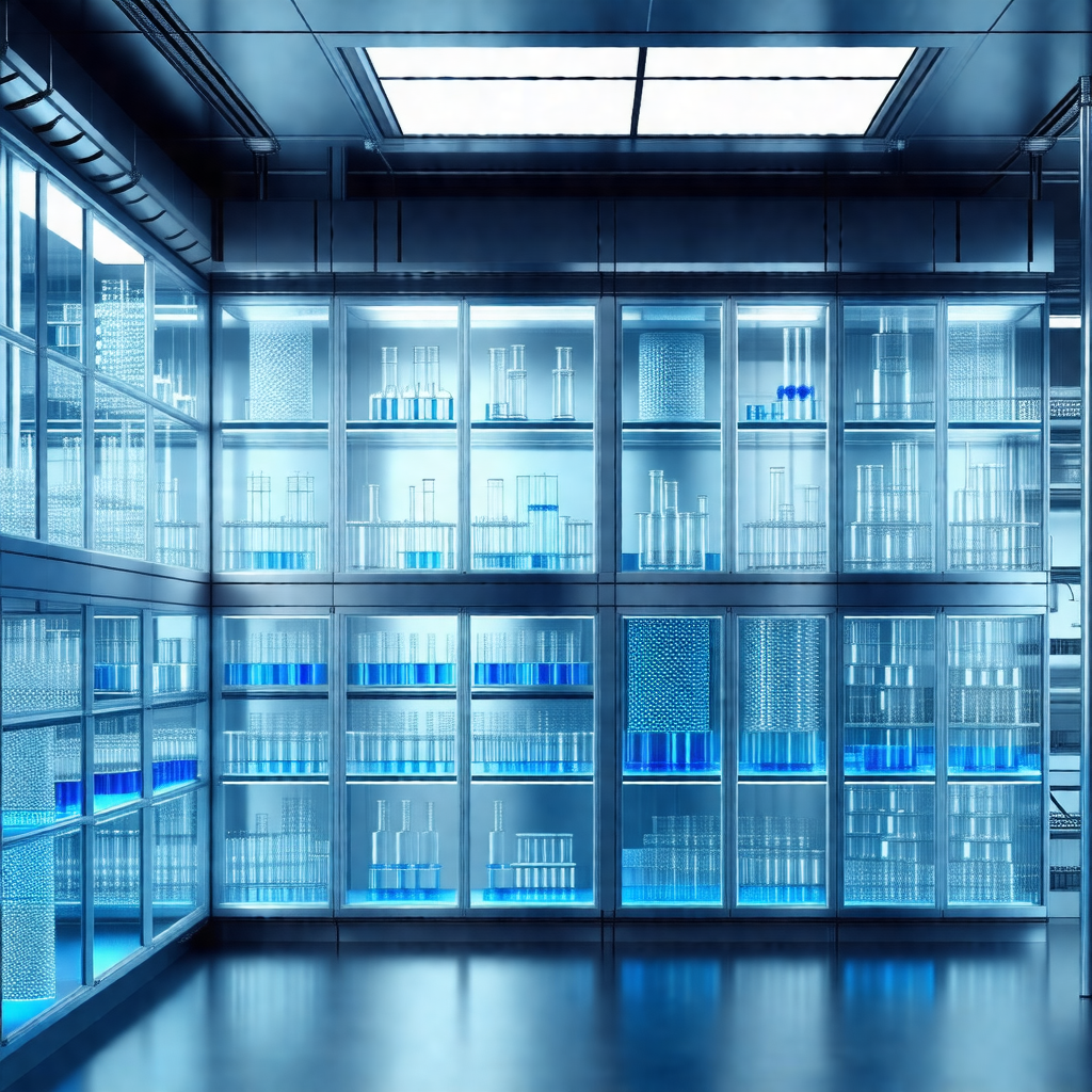 Large, well-lit room filled with numerous glass shelves