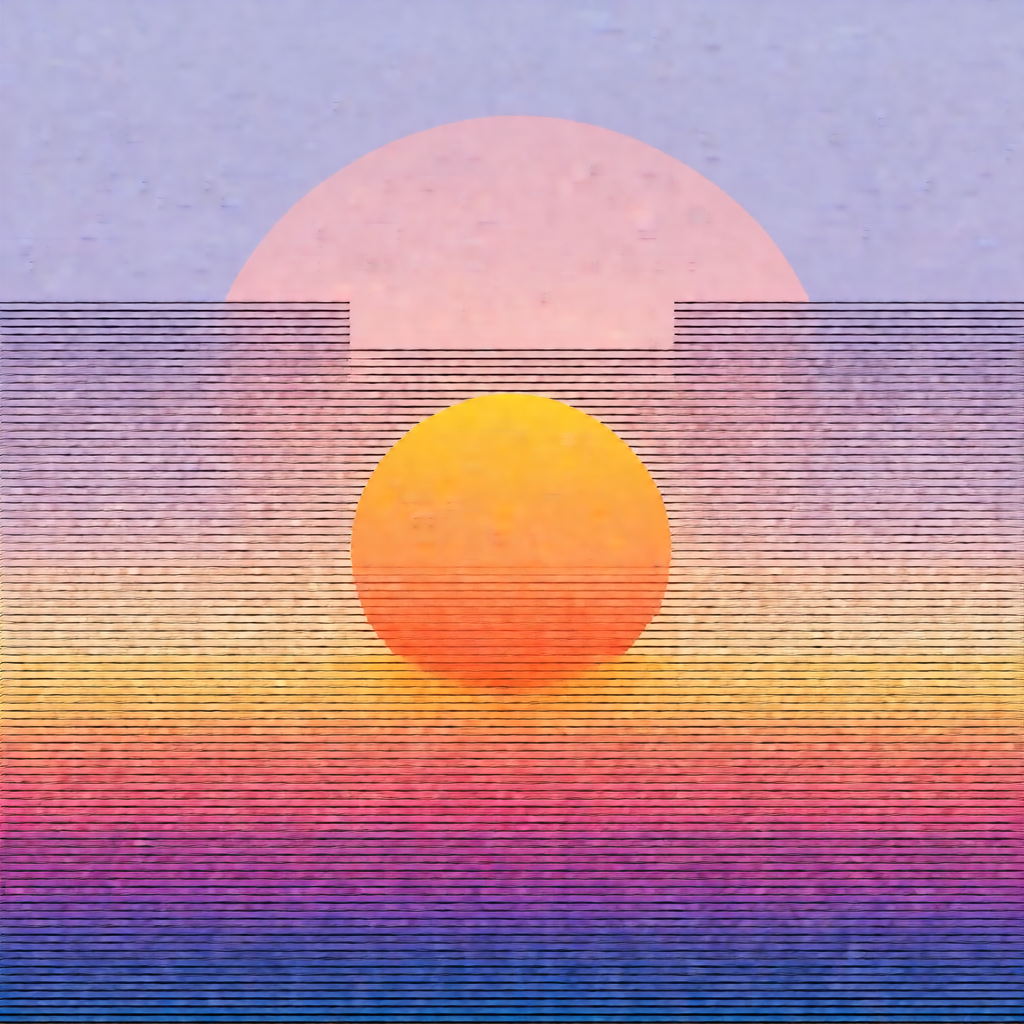 Beautiful sunset over a body of water