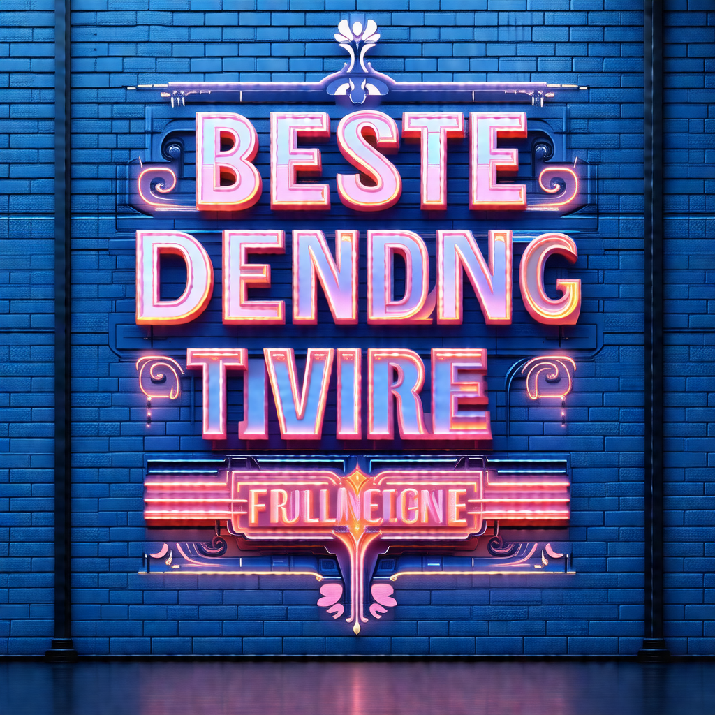 Large, colorful sign that reads "besteste dendendng tivre...