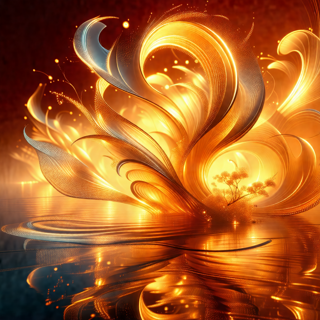 Beautifully crafted digital artwork of a flower, with its...