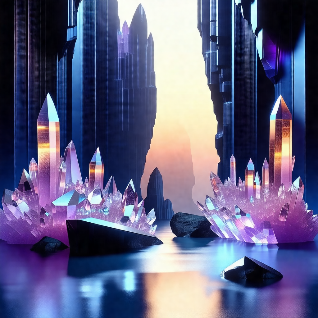 Digital painting of a fantasy world with a large, open cave