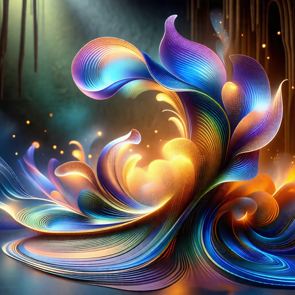 Vibrant and colorful flower, which appears to be made of ...
