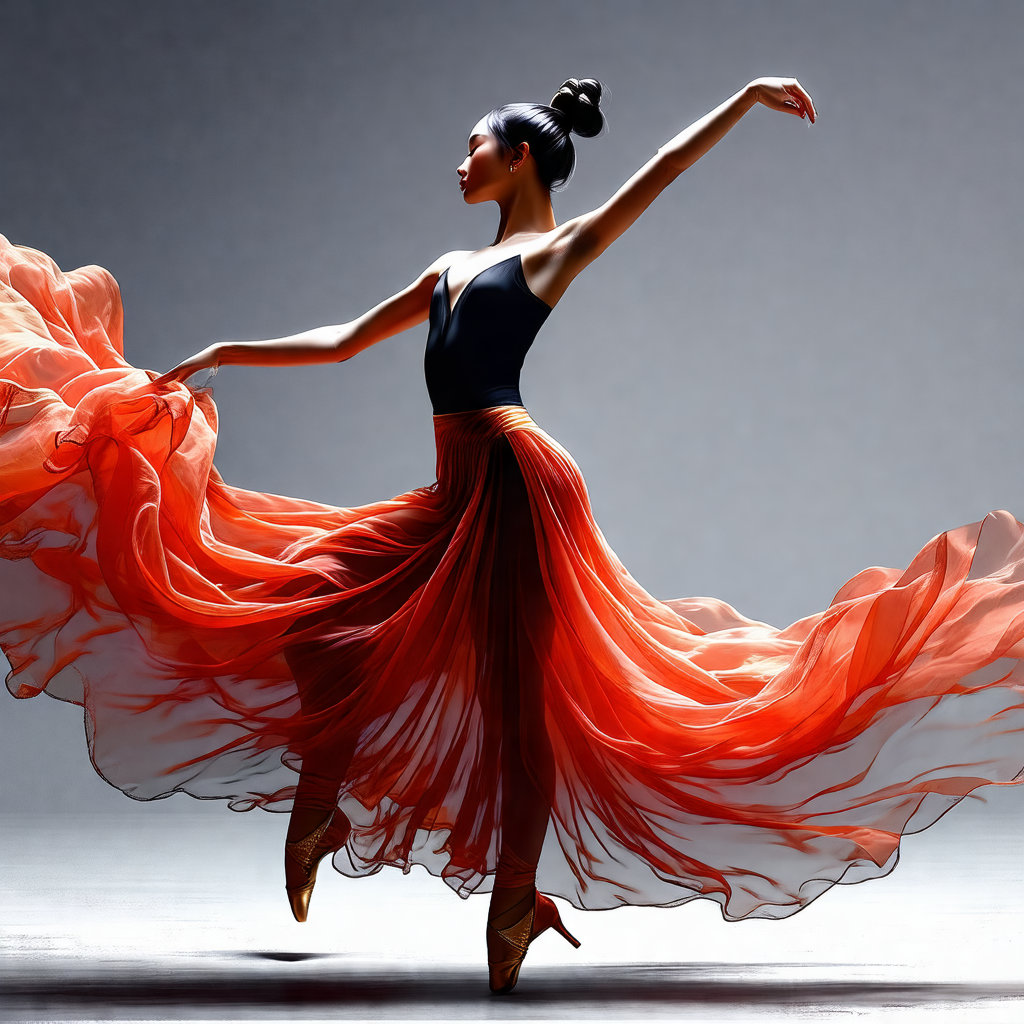 Woman in a black dress, standing on a stage and performin...