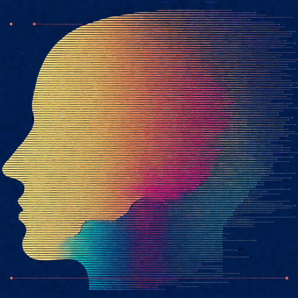 Close-up of a person's head, with a focus on the forehead...