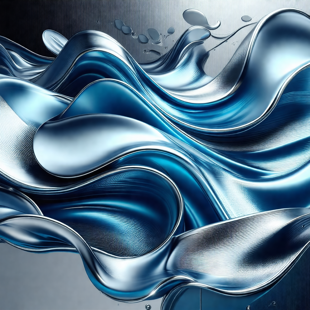 Blue liquid, possibly water or a blue substance, flowing ...