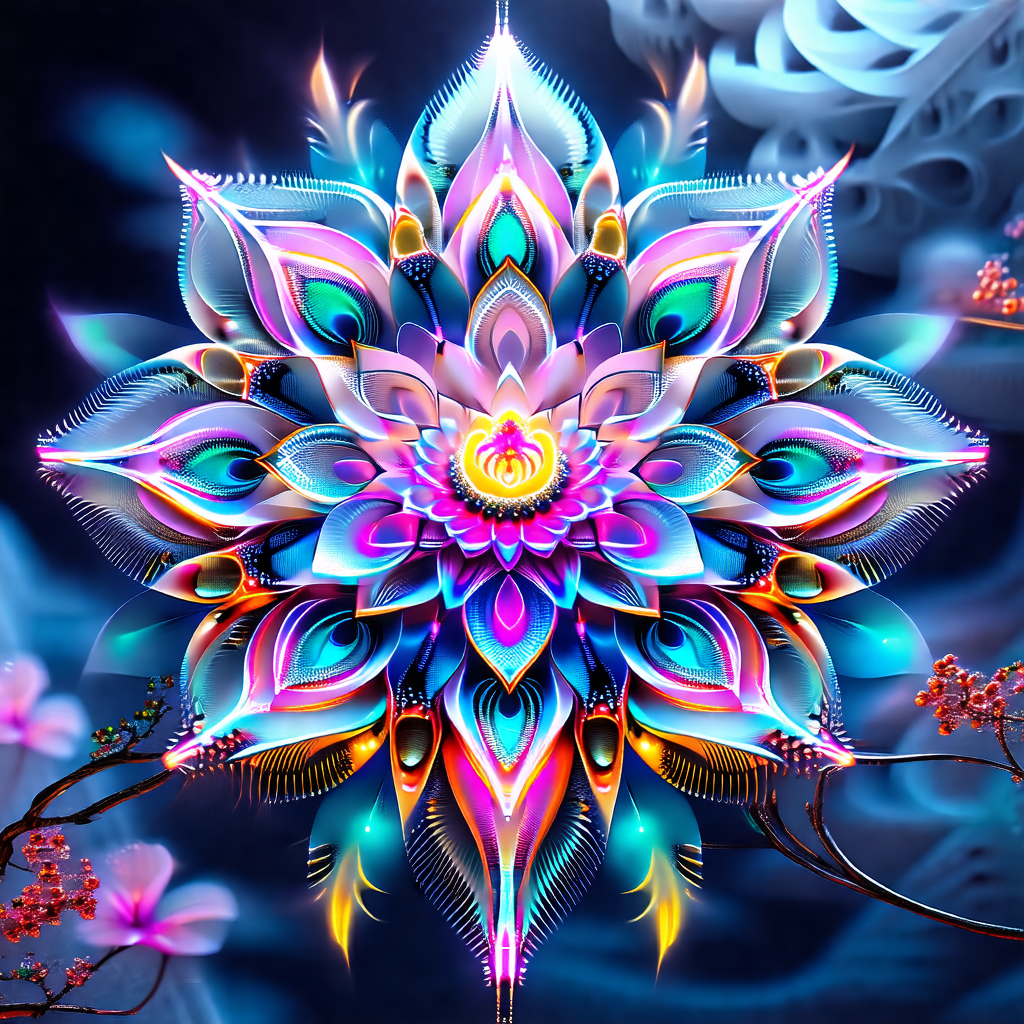 Vibrant and colorful flower with a purple center