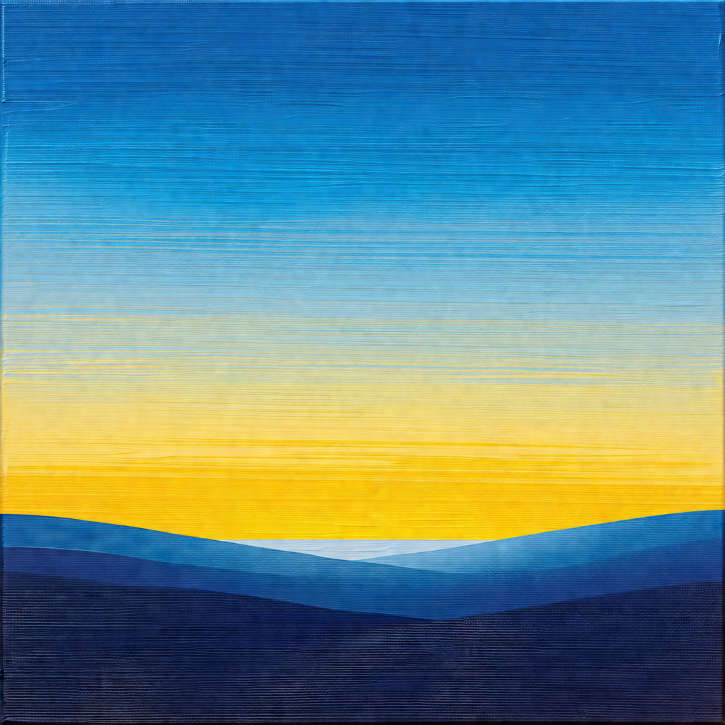 Beautiful sunset over a vast landscape