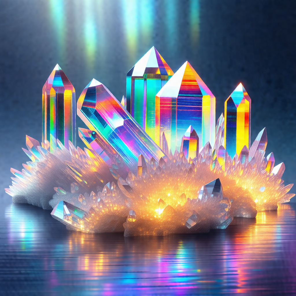 Beautifully crafted crystal palace, with a large crystal ...