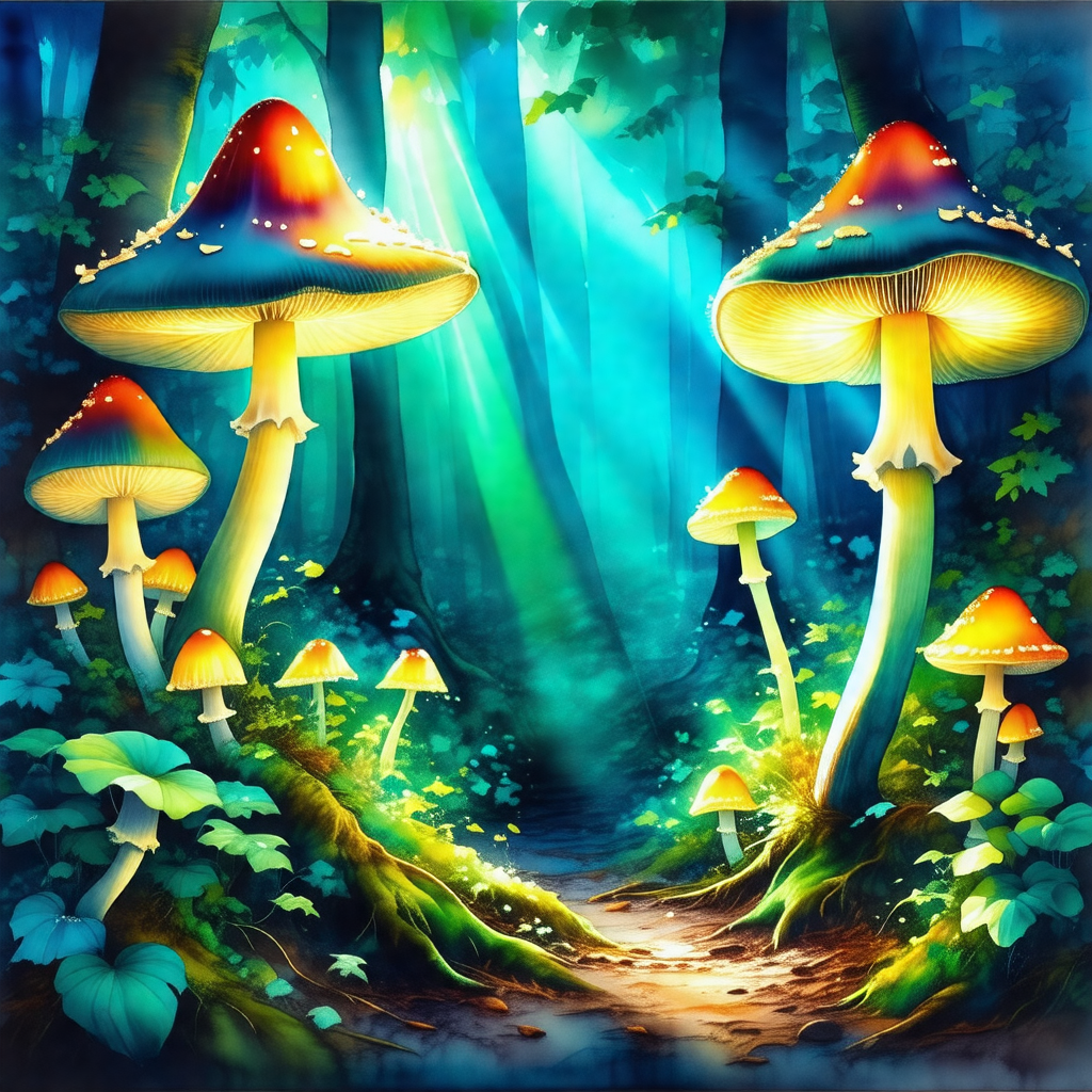 Forest with a pathway leading through it