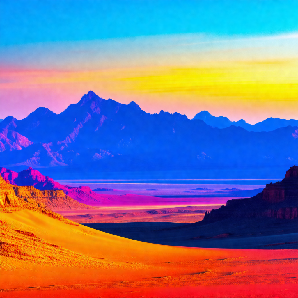 Beautiful landscape with a mountain range in the background