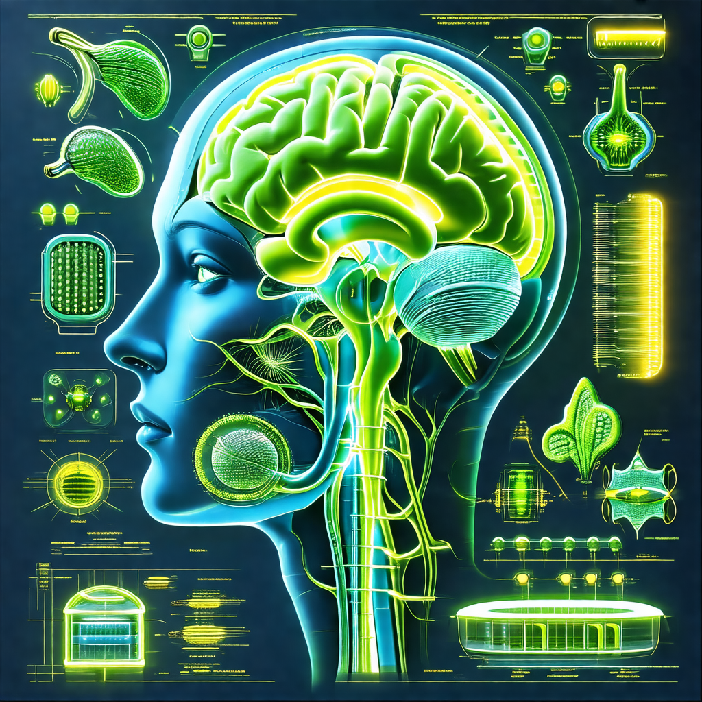 Colorful and detailed illustration of a human head, showc...