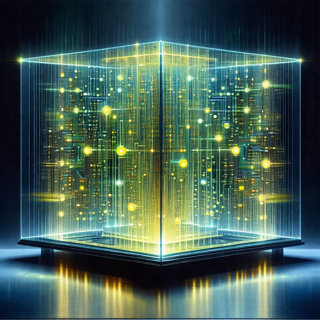 Large, three-dimensional display of a computer circuit board